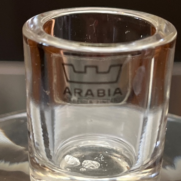 Vintage Arabia of Finland Nuutajarvi Aurora Chrystal Candlestick. 1974. - Picture 10 of 10